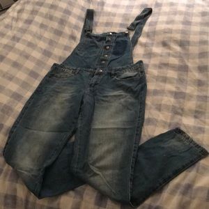 Denim overalls for sale!